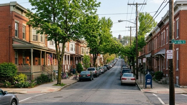 Reading, Pennsylvania residential neighborhood street